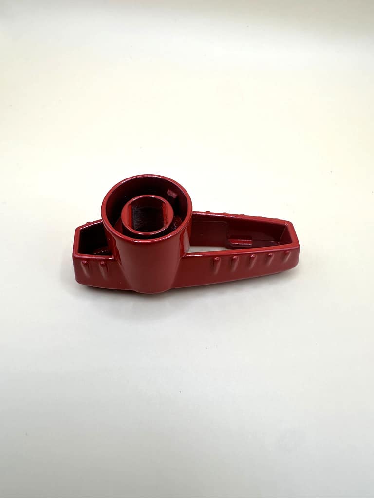 maniglia gas verniciata rosso 2 - Micrometal